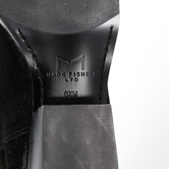 Marc Fisher Womens Oshi Black Suede Knee High Boot - Picture 7 of 7